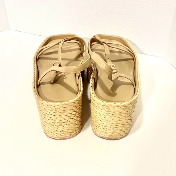 🔵VINCE Women's Tan PLATFORM Sandals - Picture 7 of 9